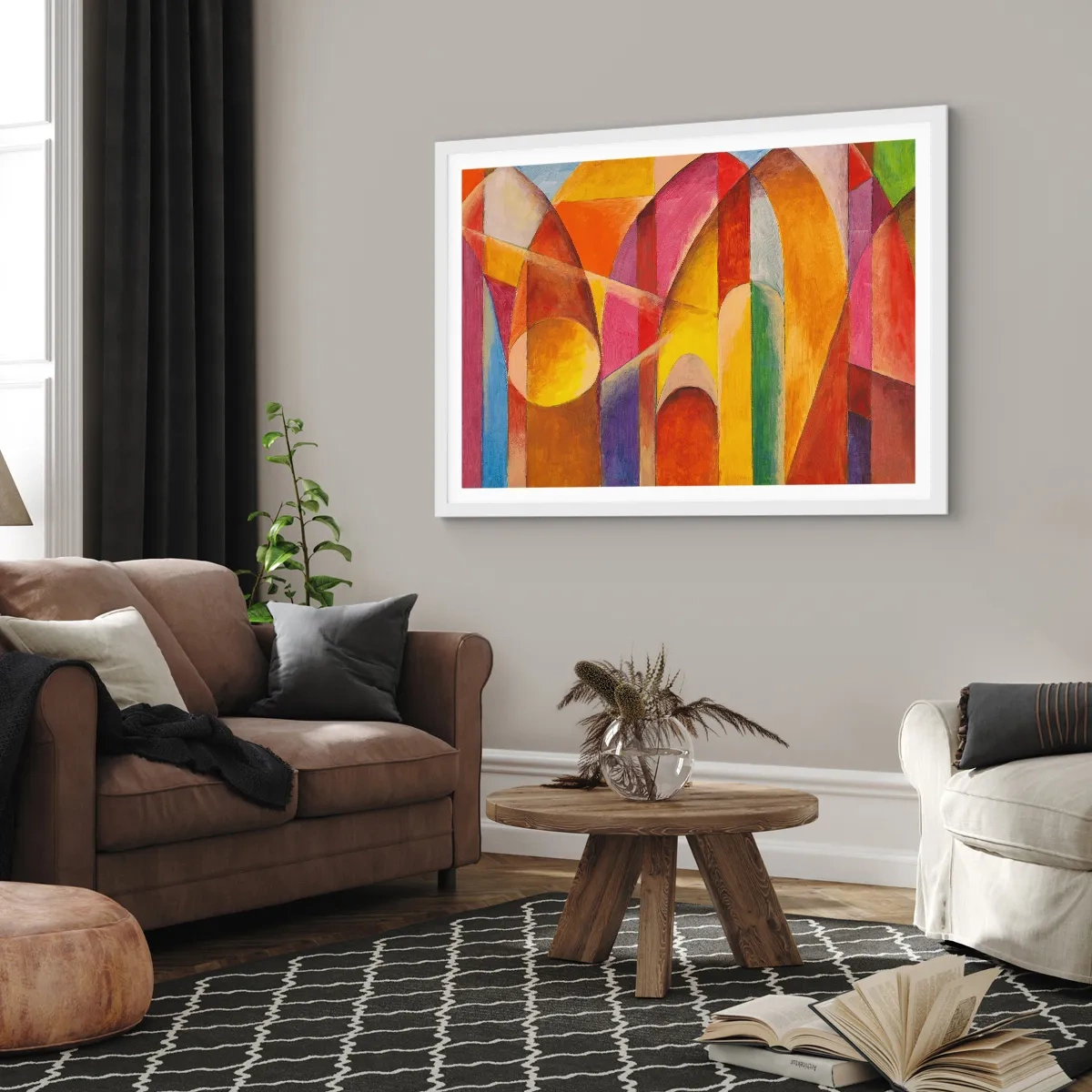 Affisch i vit ram - Solens domkyrka - 91x61 cm
