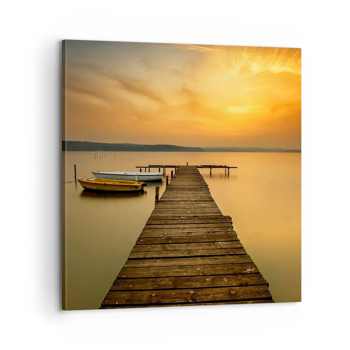 Canvastavla - Bild på duk - Jag öppnar guldhimmel för dig - 60x60 cm