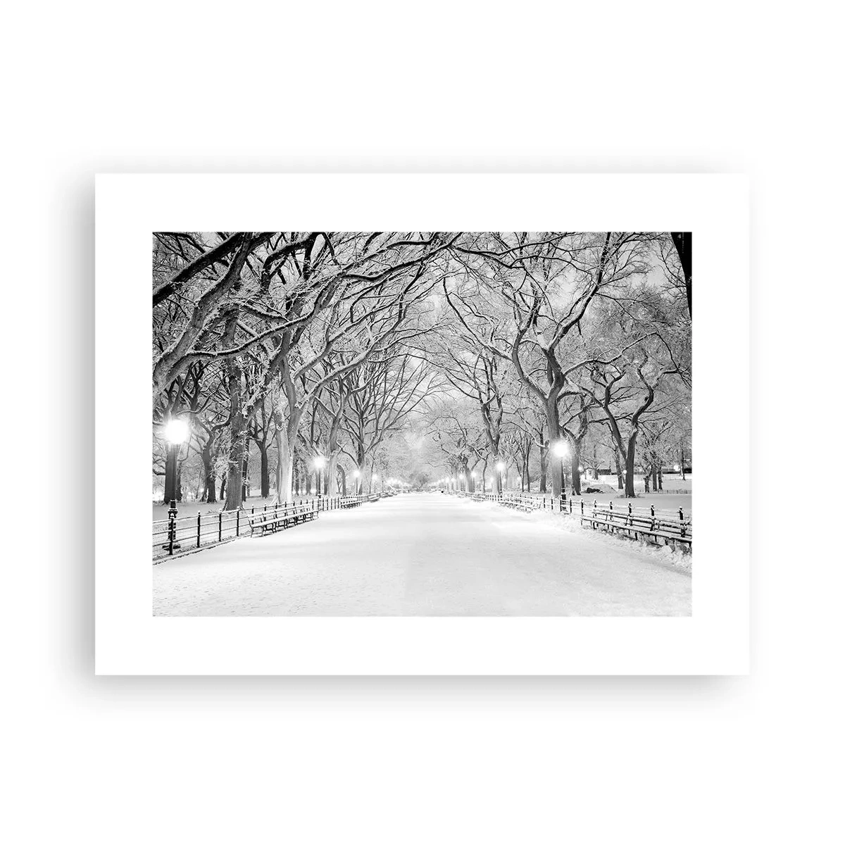 Affisch - De fyra årstiderna - vinter - 40x30 cm