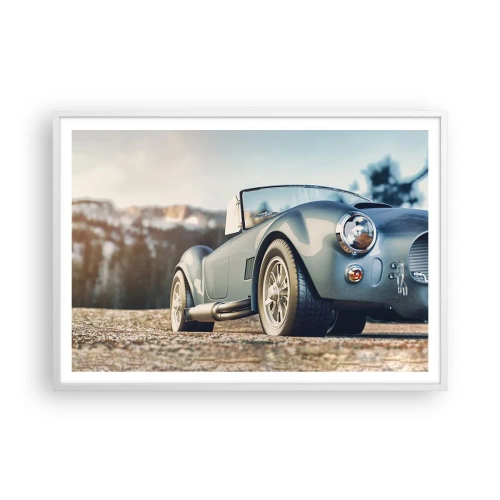 Affisch i vit ram - Det är stilen som räknas - 100x70 cm