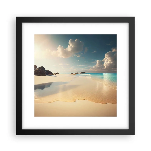 Affisch i svart ram - En drömlik dag - 30x30 cm