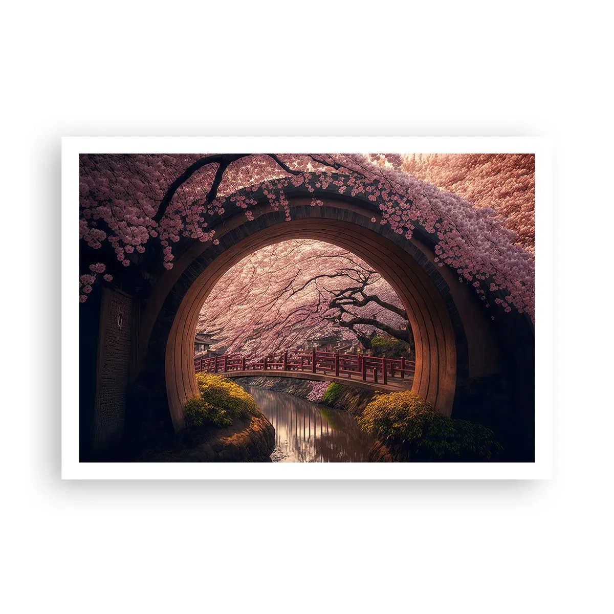 Affisch - Japansk vår - 100x70 cm
