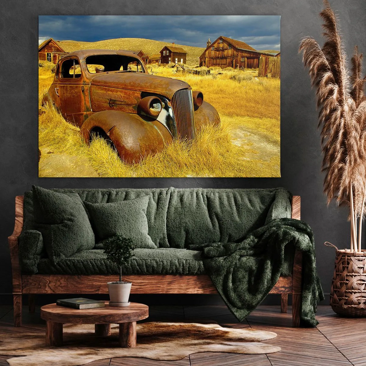 Canvastavla - Bild på duk - Välförtjänt vila - 100x70 cm