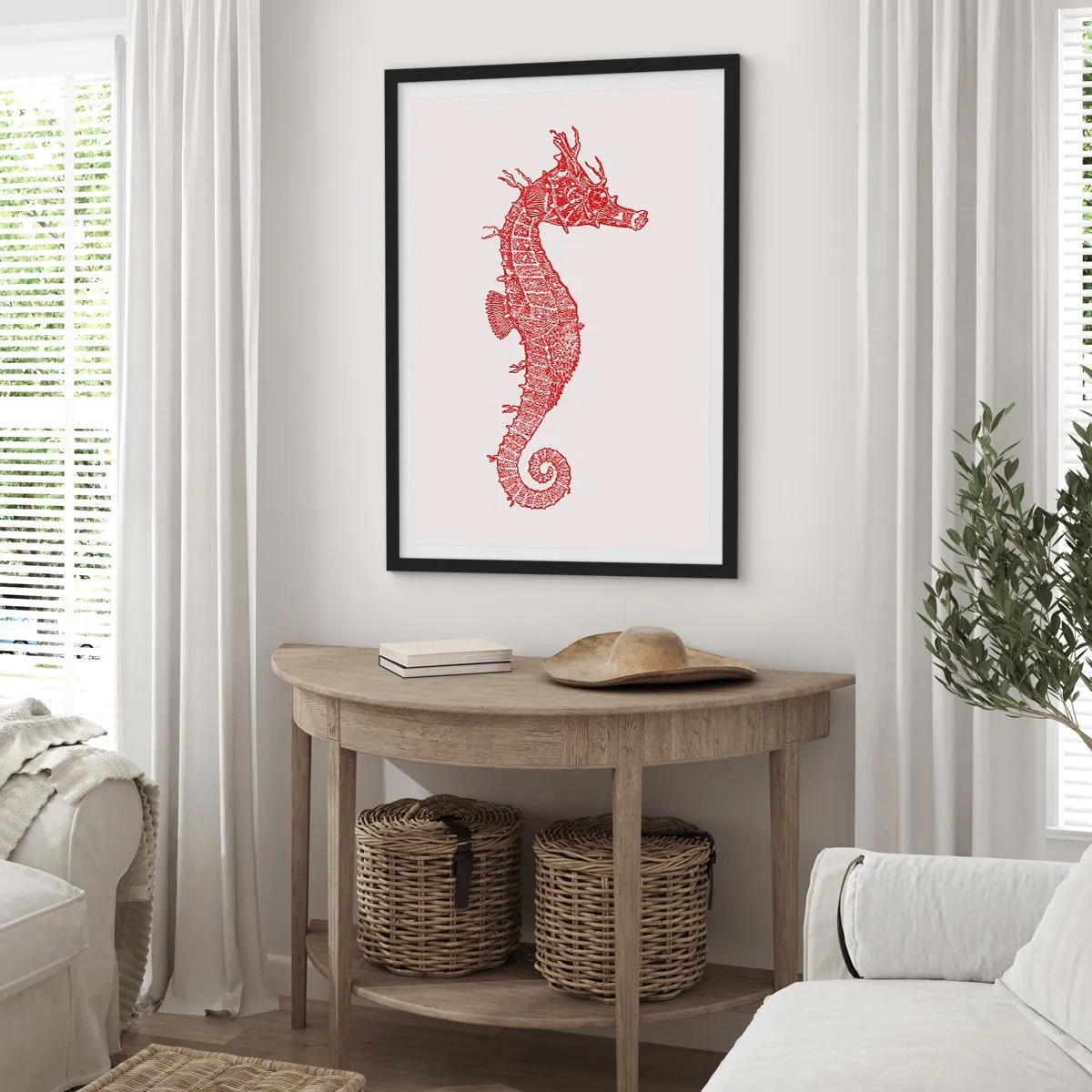 Affisch i svart ram - En intrikat varelse - 50x70 cm