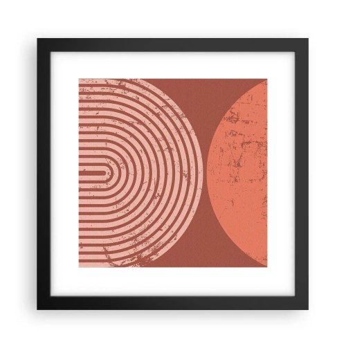 Affisch i svart ram - Nära relation - 30x30 cm