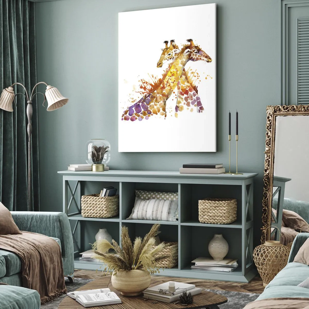 Canvastavla - Bild på duk - Är det vänskap eller kärlek? - 50x70 cm
