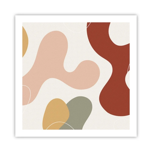 Affisch - Ornamental zig-zack? - 60x60 cm