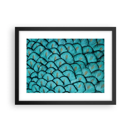 Affisch i svart ram - Den stora fjädergalan - 40x30 cm