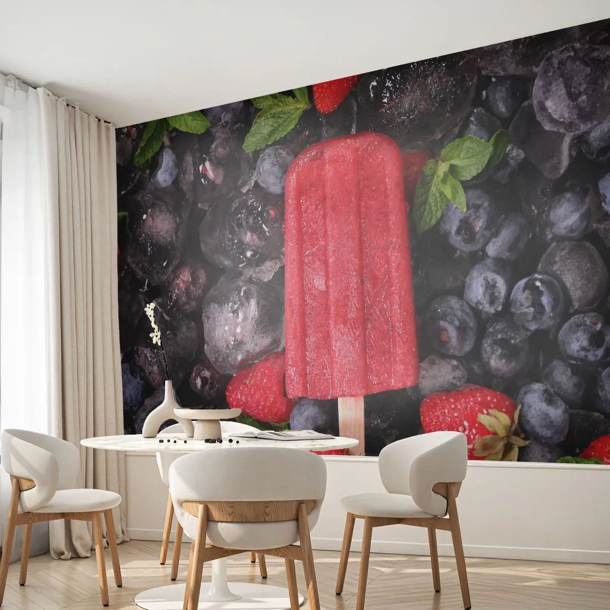Fototapet på mått Premium Canvas - En smak av varm sommar - Glass, Frukt, Hälsa