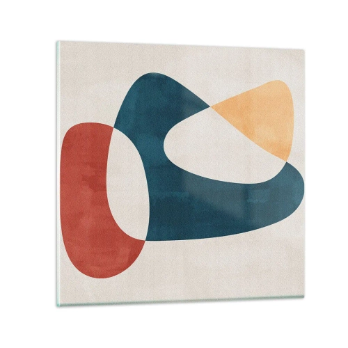 Glastavla - Bild på glas - Influenser och metamorfoser - 70x70 cm