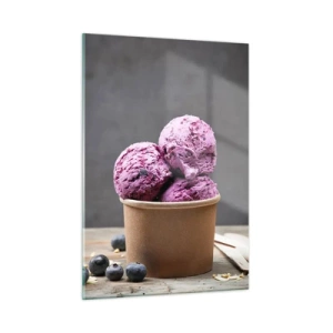 Glastavla - Bild på glas - Sötma och svalka - 50x70 cm