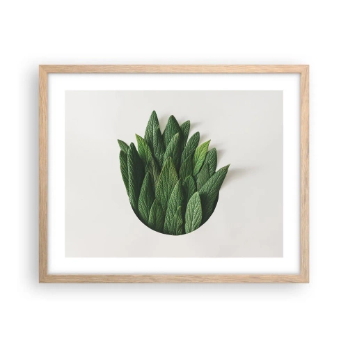 Affisch i ram av ljusek - Ostoppbar nyfikenhet - 50x40 cm