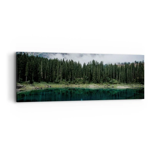 Canvastavla - Bild på duk - Tyst, tyst, väck inte sovande vatten... - 90x30 cm