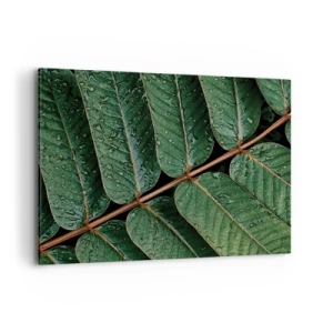 Canvastavla - Bild på duk - I den gröna rytmen - 100x70 cm