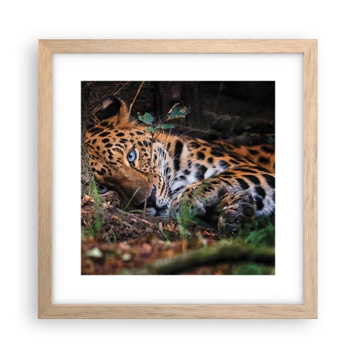 Affisch i ram av ljusek - Tro mig - 30x30 cm