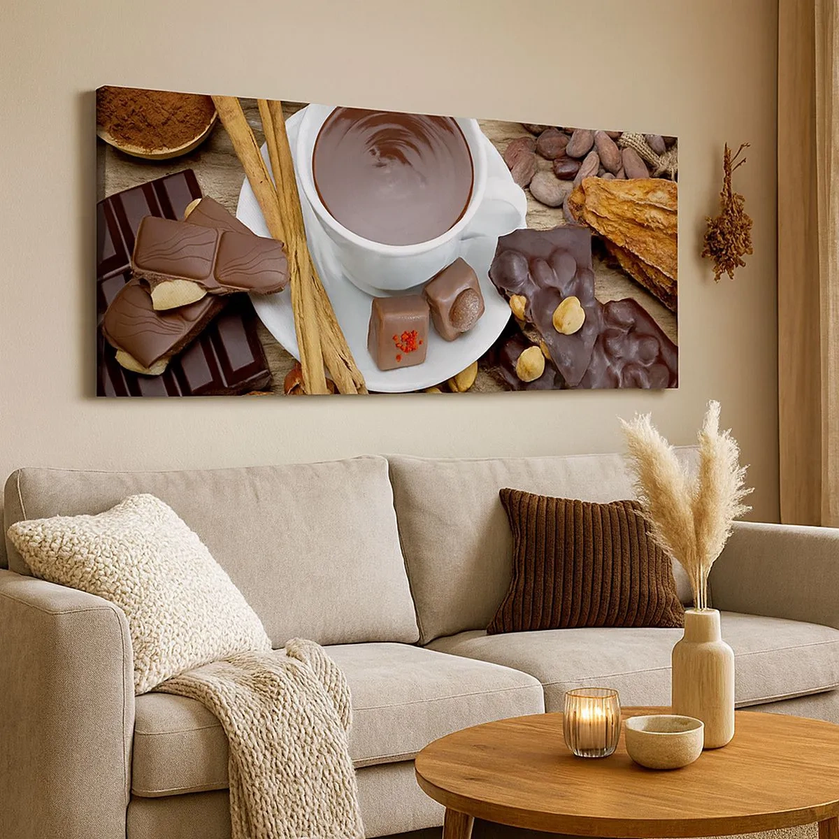 Canvastavla - Bild på duk - Från sagolika chokladfabriken - 100x40 cm