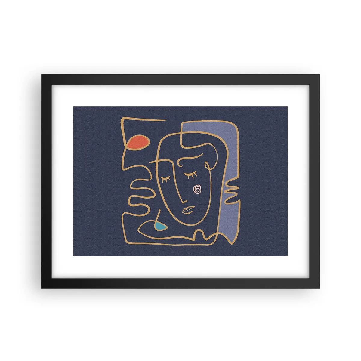 Affisch i svart ram - I drömmarnas värld - 40x30 cm