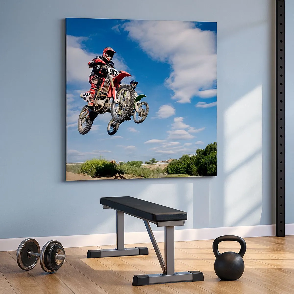 Canvastavla - Bild på duk - Himmelsteg - 30x30 cm