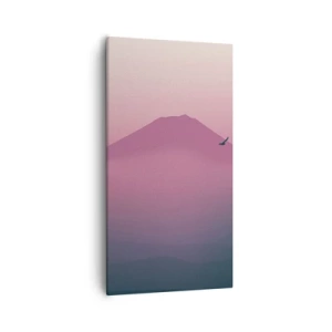 Canvastavla - Bild på duk - Vandrare över molnen - 55x100 cm