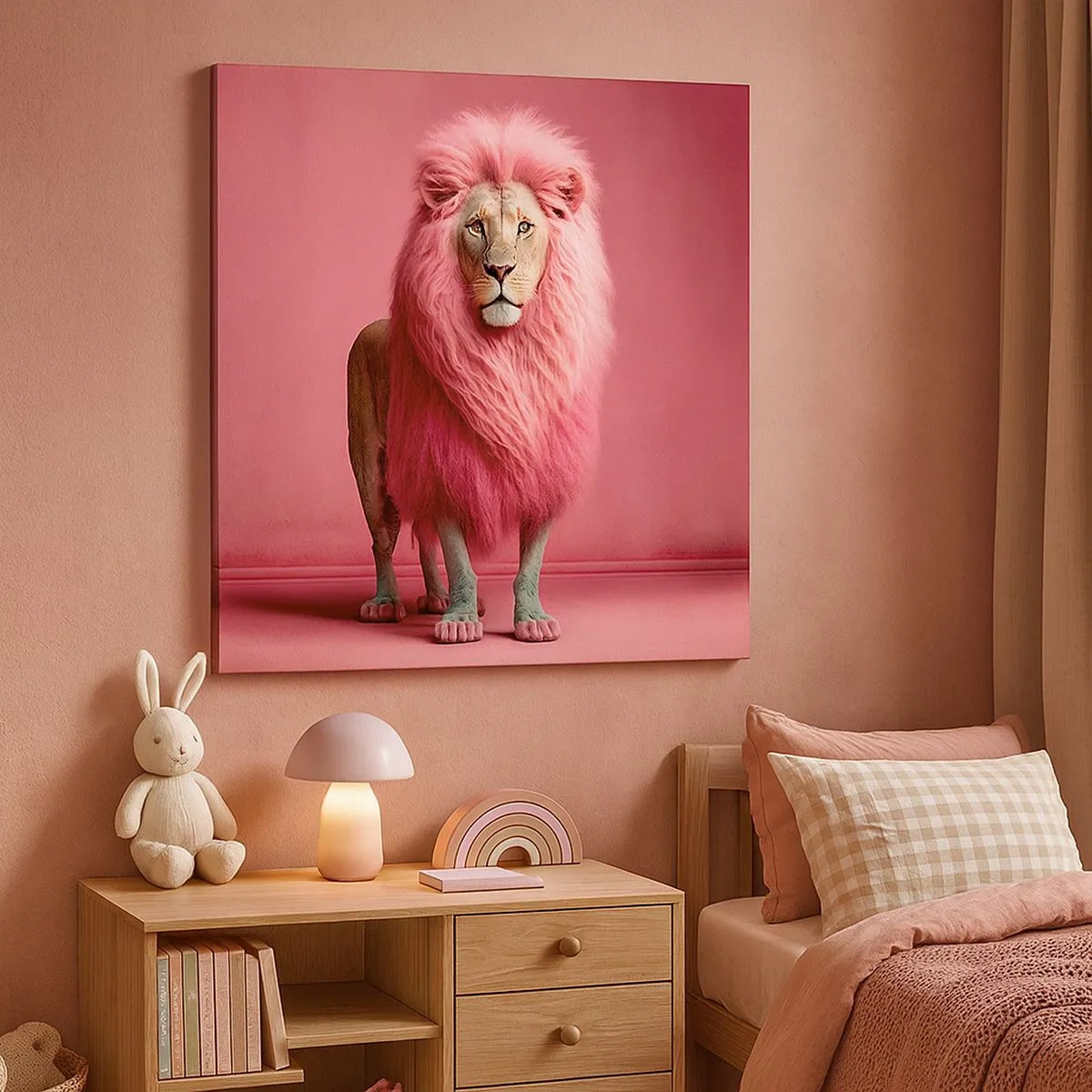 Canvastavla - Bild på duk - Och du är inte längre rädd - 30x30 cm