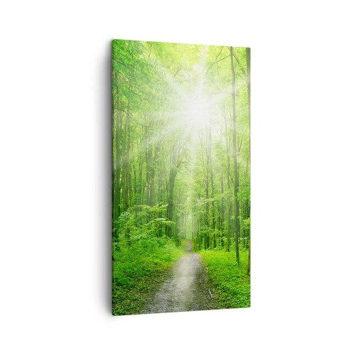 Canvastavla - Bild på duk - Grön domkyrka - 45x80 cm