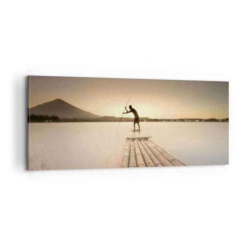 Canvastavla - Bild på duk - Före avkoppling - 100x40 cm