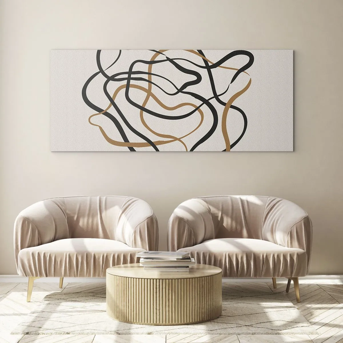 Glastavla - Bild på glas - Allt har gått fel - 90x30 cm