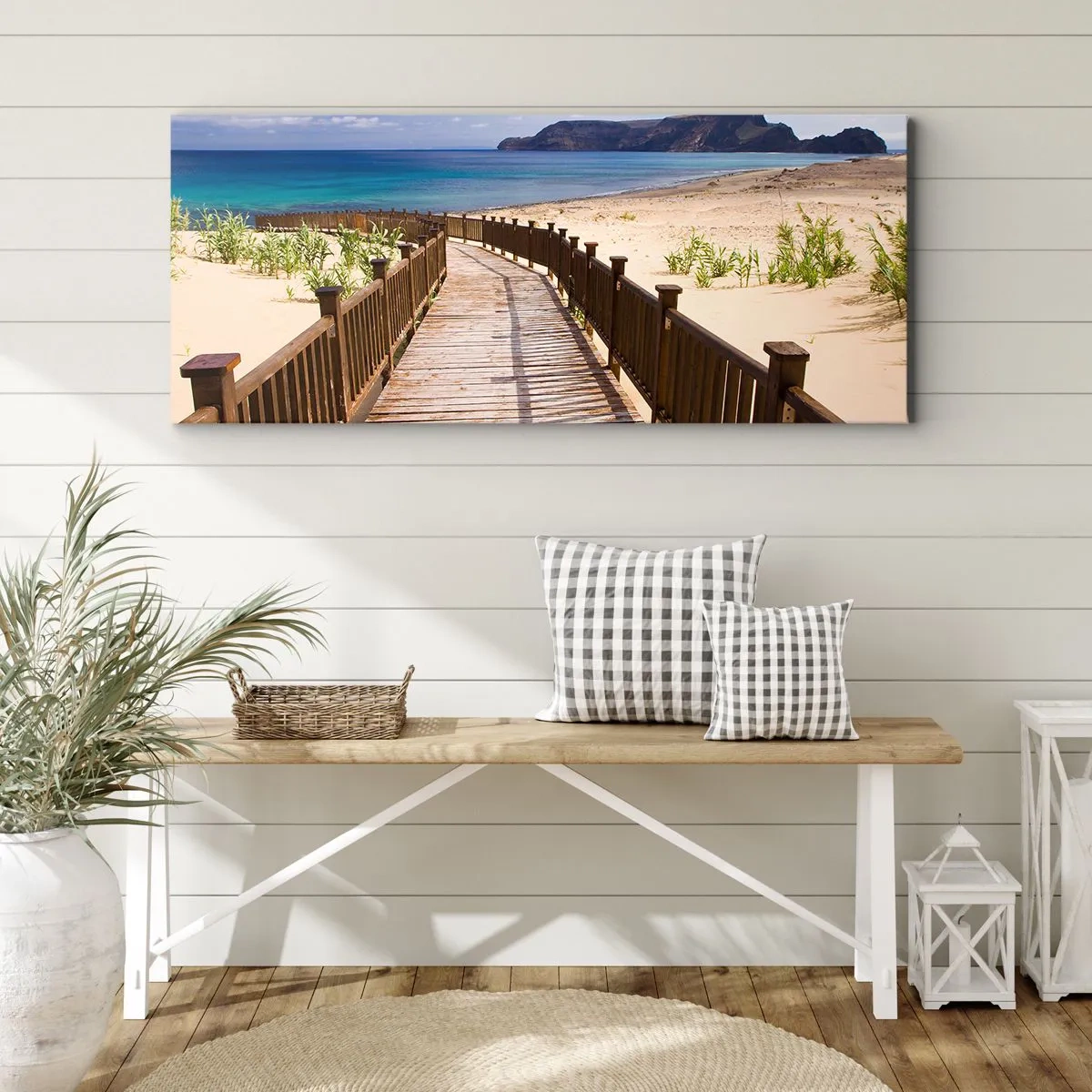 Canvastavla - Bild på duk - Ta mig till de lyckliga öarna - 140x50 cm