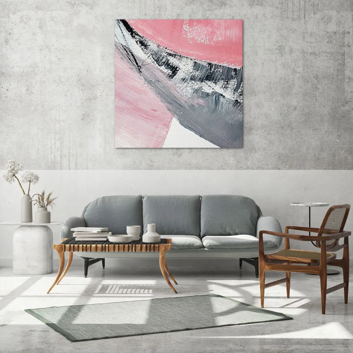 Glastavla - Bild på glas - Anpassad komposition - 70x70 cm