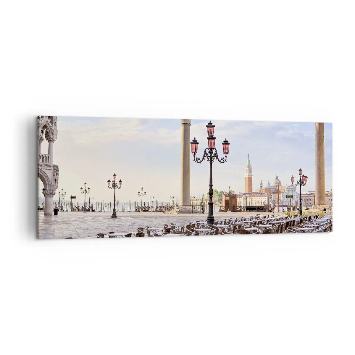 Canvastavla - Bild på duk - Välkommen, allt är färdigt - 140x50 cm