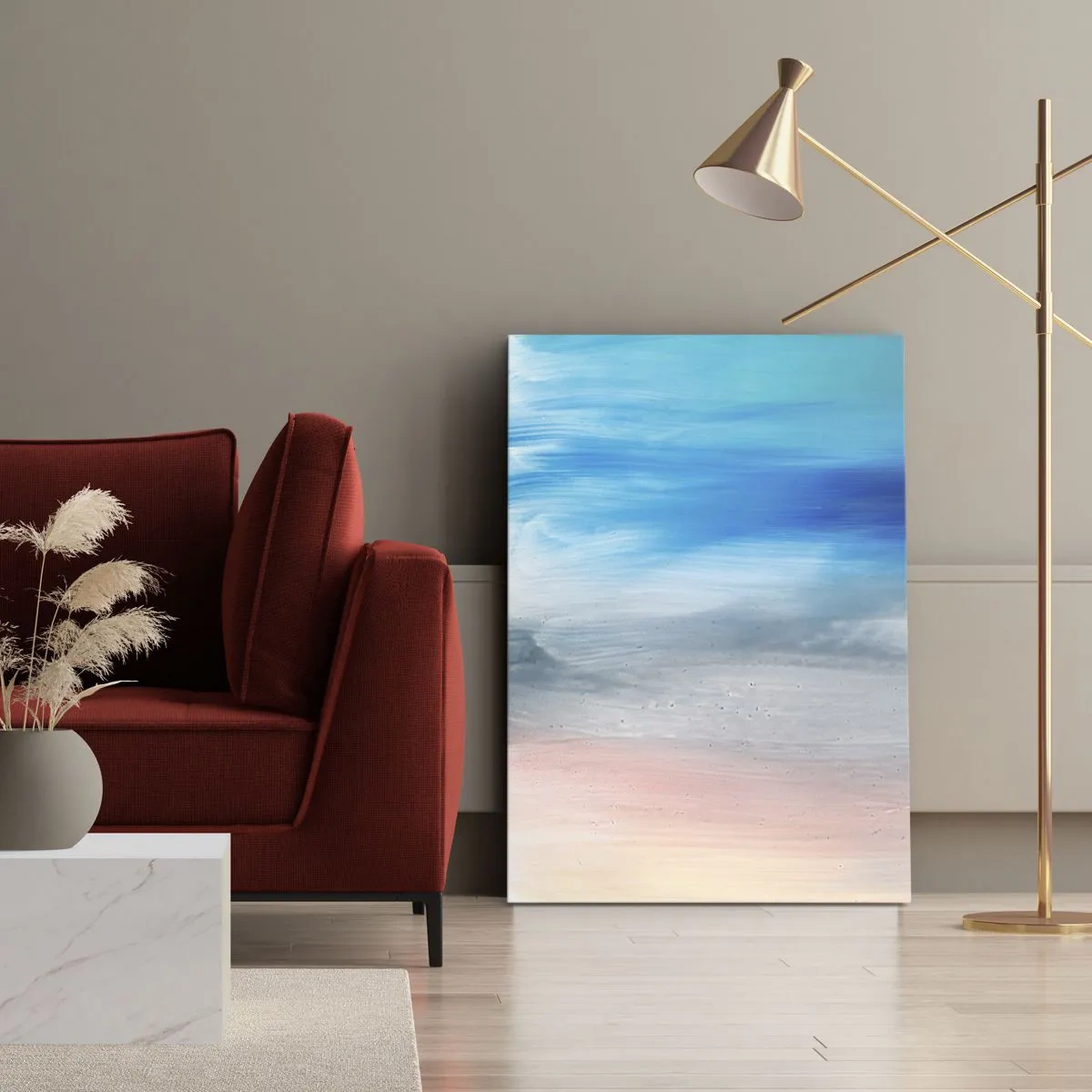 Canvastavla - Bild på duk - Element: luft - 50x70 cm