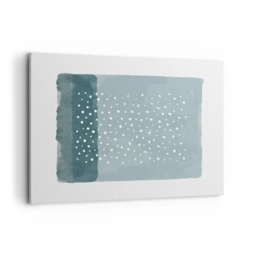 Canvastavla - Bild på duk - Uppstådda ur det blåa - 100x70 cm