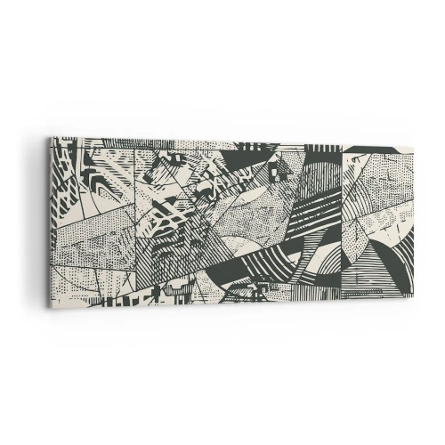 Canvastavla - Bild på duk - Nutidens dynamik - 100x40 cm