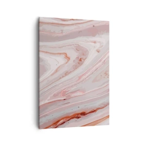 Canvastavla - Bild på duk - Flytande rosa - 50x70 cm