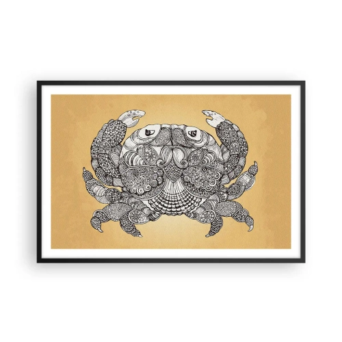 Affisch i svart ram - Herr Krabba berättar - 91x61 cm