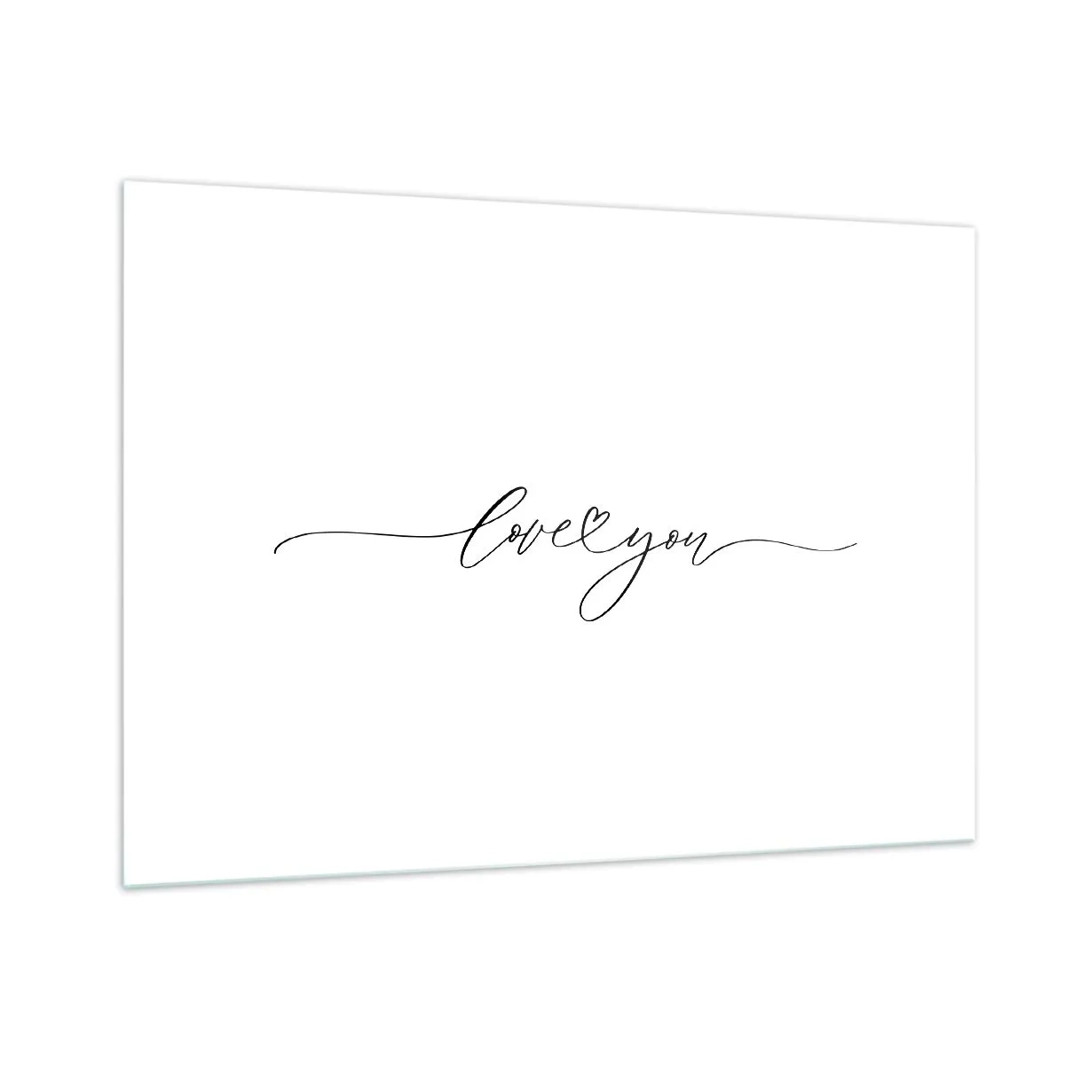 Glastavla - Bild på glas - Svart på vitt - 100x70 cm