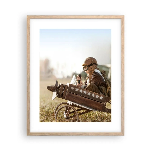 Affisch i ram av ljusek - Stort mot drömmarna - 40x50 cm