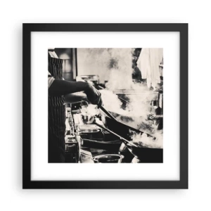 Affisch i svart ram - Alkemi av smaker - 30x30 cm