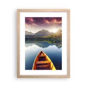 Affisch i ram av ljusek - Ingenting mot naturen - 30x40 cm