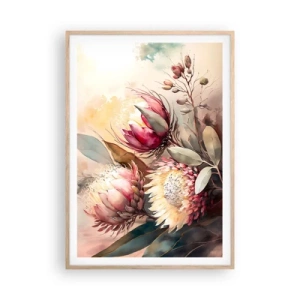 Affisch i ram av ljusek - Från profil och en face - 70x100 cm