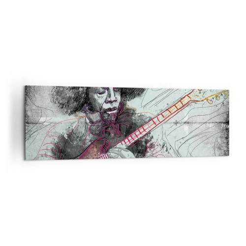Canvastavla - Bild på duk - På musikens vågor - 160x50 cm
