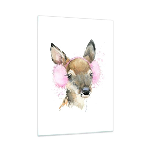 Glastavla - Bild på glas - Kylan är inte längre skrämmande - 50x70 cm