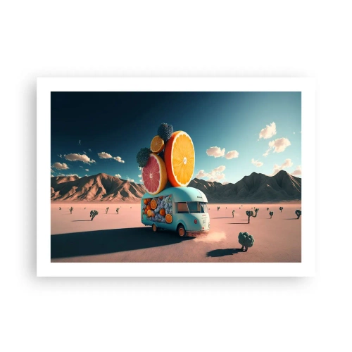 Affisch - En smak av semester - 70x50 cm