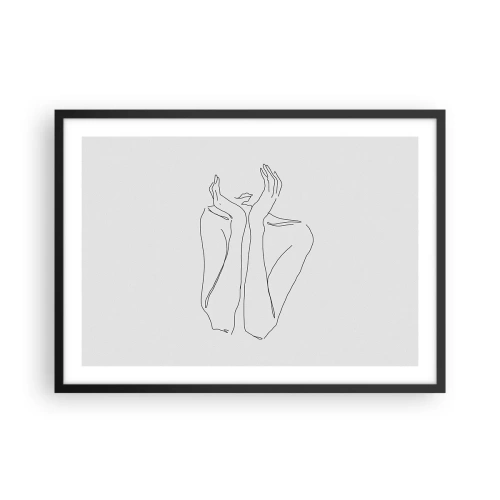 Affisch i svart ram - Vad flickorna drömmer om - 70x50 cm