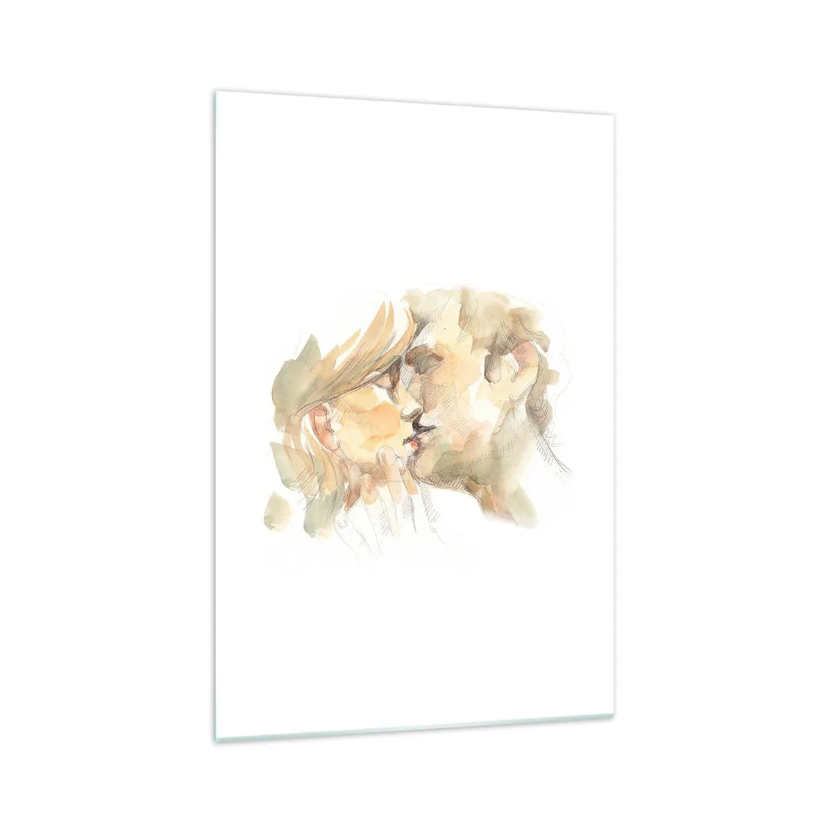 Glastavla - Bild på glas - Upphittad hälft? - 70x100 cm