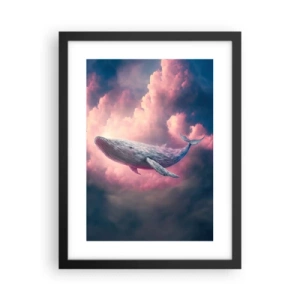 Affisch i svart ram - Torka dina ögon - 30x40 cm