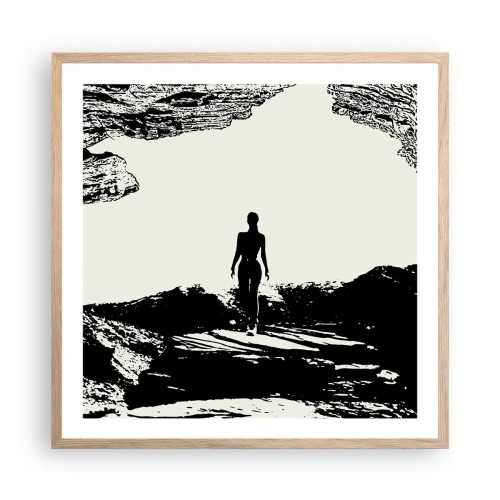 Affisch i ram av ljusek - En ny blick - 60x60 cm