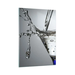 Glastavla - Bild på glas - Vid glasets kant - 50x70 cm