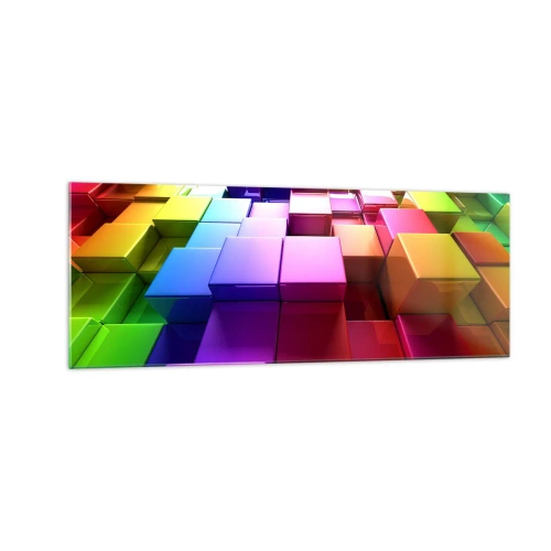 Glastavla - Bild på glas - Opkonst-variationer - 140x50 cm