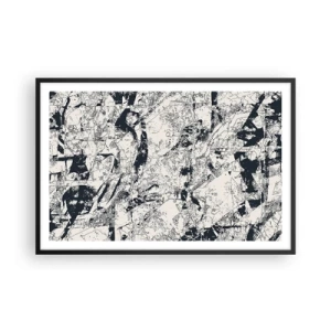 Affisch i svart ram - Motsatsernas interpenetration - 91x61 cm